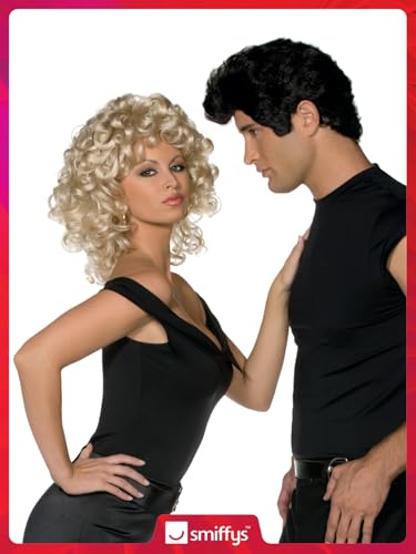 Peluca de Sandy en Grease de Smiffys rubia rizada para Halloween 2