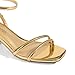 DREAM PAIRS Women's Chunky Strappy Heels Square Open Toe Ankle Buckle Low Heels Sandals for Daily Wedding Party Dress,Size 10,Gold,SDHS2496W