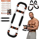 Twister Arm Trainer, 30-60lb Adjustable Chest Trainer Exerciser with Training Poster for Men & Women, Chest Workout Expander Equipment for Chest Clip Muscle, Biceps & Arm Strength