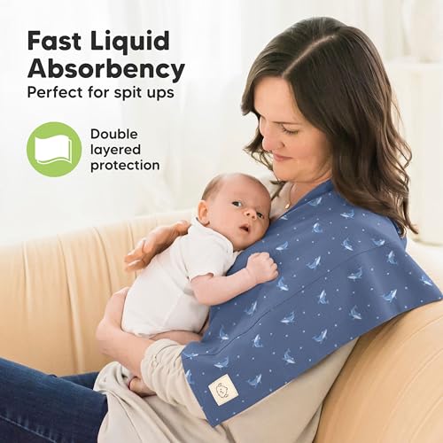 KeaBabies 6-Pack Baby Burp Cloths for Boys and Girls and 8-Pack Baby Bandana Bibs - Large Burping Cloths for Infant - Bandana Drool Bib for Toddler, Boys, Girls, Super Absorbent2