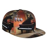 La casquette de baseball WZYWHJ Oil Piano Picture Fashion à bord plat est fabriquée à partir de tissu sergé 100 % polyester, offrant un équilibre parfait de douceur modérée et de dureté avec un bord relativement dur, assurant durabilité et un look élégant pour les hommes et les femmes.