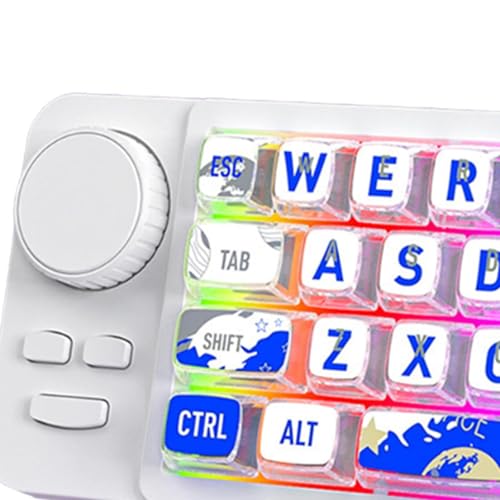 Pavé numérique pour clavier mécanique blanc avec joystick de navigation