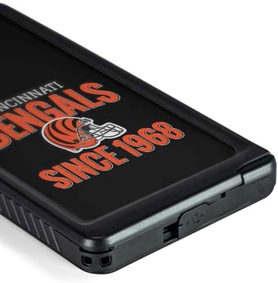 Skinit Waterproof Phone Case Compatible with Galaxy S24 Ultra - Officially Licensed NFL Cincinnati Bengals Helmet Design