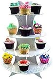 Photo Gallery ibili soporte para cup cake 16/20, stainless steel, bianco, 34.5 x 34.5 x 44 cm Photo Gallery ibili soporte para cup cake 16/20, stainless steel, bianco, 34.5 x 34.5 x 44 cm