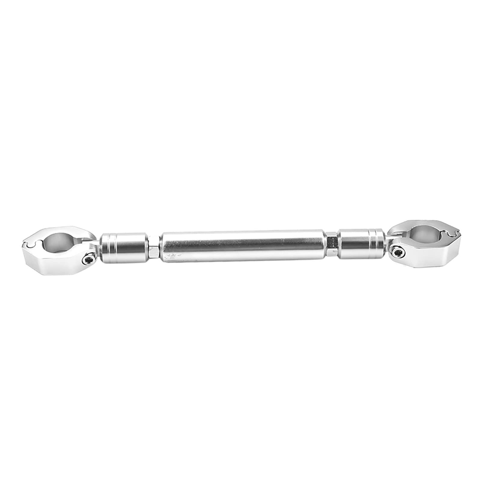 Barre d'équilibre universelle en alliage d'aluminium de 22 mm pour guidon de moto - Accessoires de levier de renfort (argenté) - Support universel pour guidon de moto