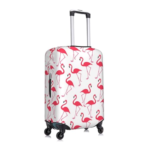 Pink Flamingo Pattern Print Luggage Suitcase Covers Elastic Washable Luggage Protector Luggage Covers For Suitcase3
