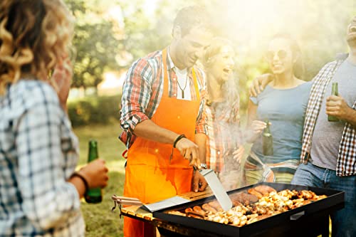 Onlyfire Grillspachtel Plancha Kit – Edelstahl-Grillspachtel, Schaber und Gusseisen-Grillpresse für Flache Tops, Grills, Öfen und Herde