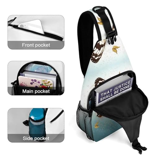 Mochila deportiva Butterfly estilo bolso bandolera miniatura 4