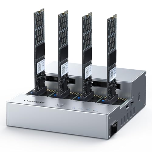 Cloneur M.2 NVME pour Sauvegarde et Copie Système sans Ordinateur de 4 SSD