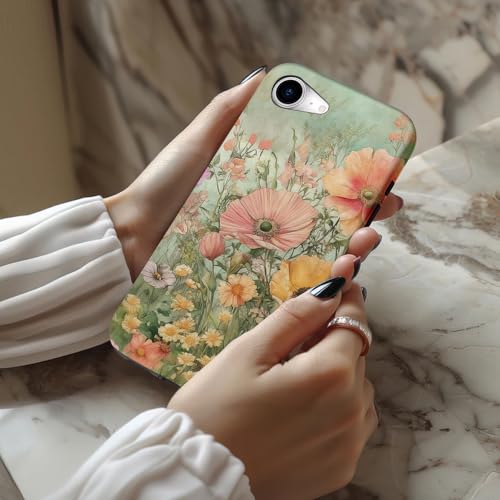 Esdot Cute Case for iPhone 16e,Compatible with Magsafe,Trendy Floral - image 2