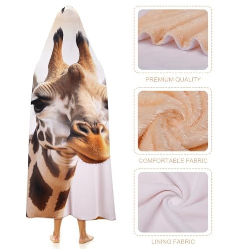 Couverture à capuche girafe mignonne, l'idée cadeau parfaite pour le canapé - 5