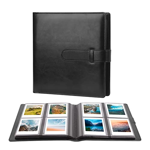 Album Fotografico con 288 Scomparti per Fotocamera Istantanea Fujifilm Instax Square SQ1/SQ6/SQ10/SQ20/SQ40 e Pellicola Kodak Mini Shot 3, Capace di Contenere Foto da 78x90 mm (Nero)