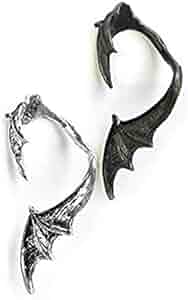 MAGICAL DESIGN シルバーピアス　コウモリ　BAT EARRING Amazon | ピアス コウモリ 蝙蝠 羽 羽根 メンズ ユニーク