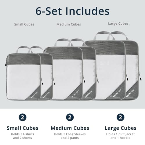 Nicoshow 6 Set Compression Packing Cubes thumb #2