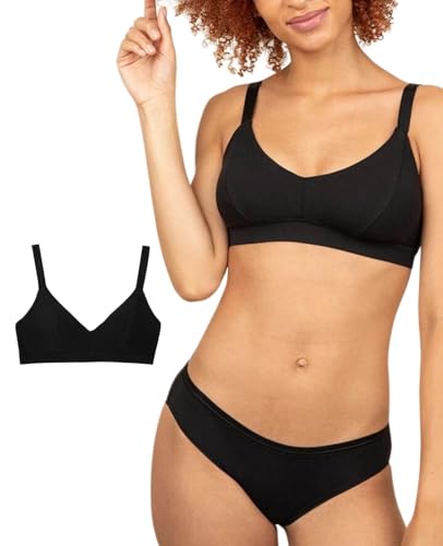 Image of Subset Triangle Soft Bra - Organic Cotton, Wireless, Breathable, Supportive, Regular & Extra Cup Room, Elevated Essentials