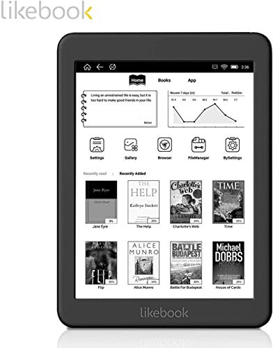 Likebook Mars E-reader with 7.8''300ppi E-Ink Touchscreen 8 Core 1.5GHz, Built-In Audible, 16GB