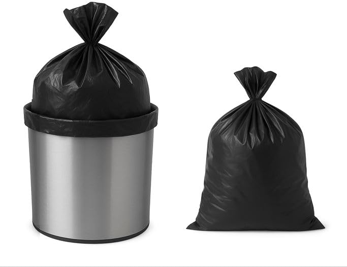 Image of Kmils Garbage Bags for Dustbin Medium Size - Leak-Proof, Tear-Resistant, Disposable Trash Bags for Home, Kitchen, Office | 19 x 21 Inches (30 Bags x 2 Rolls)