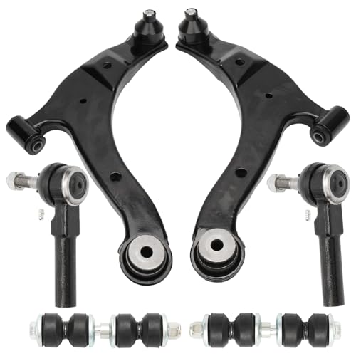 IRONTEK Front Lower Control Arms w/Ball Joints Outer Tie Rod Ends Sway Bar Links for Chrysler PT Cruiser 2001-2010, for Dodge Neon 2000-2005, for Plymouth Neon 2000-2001, K620009 K620010 ES3173 K7348