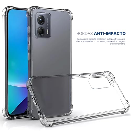 Blance, Kit, Capa Anti-Shock + Película 3D Para Moto G45 5G