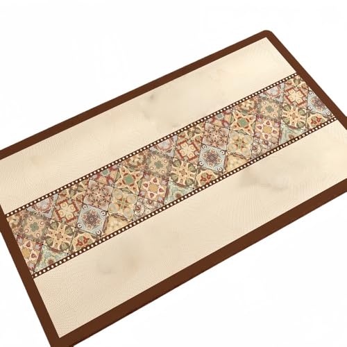 Baneto���n ������� �_�C�j���O�Z���^�[ �}�b�g �h���E�h�� �ϔM ����~�� �e�[�u���N���X �J�t�F�� �C���e���A�G�� (�J�[�LA,70*130cm) [���s�A���i]