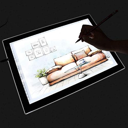 NXDRS Light Pad Copy Board, Drawing Light Pad A4 Ultra Thin Adjustable Brightness LED Light Board for Art Tracing