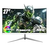 ZZA - 27 Zoll Curved Gaming Monitor, Full HD Display (1920 x 1080 P), VA 1800R Panel, 200 Hz CP Display, 100% sRGB, 3 Seiten rahmenlos, kein Flimmern, Blaulichtfilter