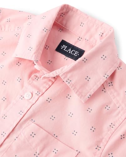 Image of The Children's Place boys Short Sleeve Button Up Shirt