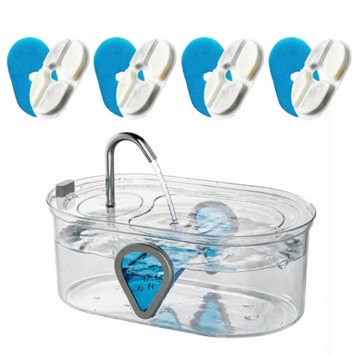 Filtros de repuesto para fuente de agua 3.5 L 4 piezas miniatura 3