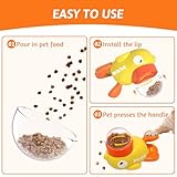 Entenform Interaktive Futterspender,Hund Slow Feeder Spielzeug,2 in 1 Slow Feeder Hund Intelligenzspielzeug,Duck Dog Treat Food Dispenser,Interaktives Hundespielzeug für Hunde Katzen