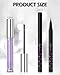 Silver Glitter Mascara + Eyeliner Pen Set, Shimmer Volume Colorful Mascara, Sparkling Liquid Eyeliner, Waterproof, High-Pigmented, All-Day Wear Shine Eye Makeup for Dazzling Looks