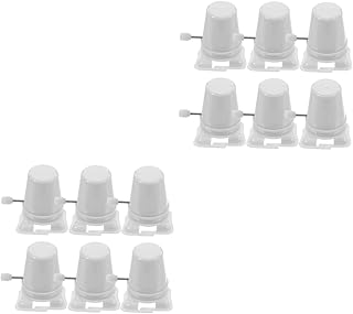 ibasenice 12 Pcs Clockwork Legged Robot Flipping Toy Stocking Stuffers Toy Movements Winding up Toy House Accessories for Home Kid Toys Toy Part Child White School Supplies Plastic Self Made