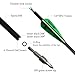 31inch Carbon Arrow Archery Targeting Practice Hunting Arrows for Compound & Recurve Bow with Removable Tips(Pack of 12) (Green White)