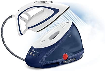 Tefal GV9580 Pro Express Ultimate Anti-Scale High Pressure Steam Generator Iron - Blue and White