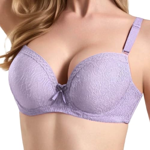 Soutien-Gorge Push-up Armatures Rouge 38D Lingerie Fine Confortable Légère