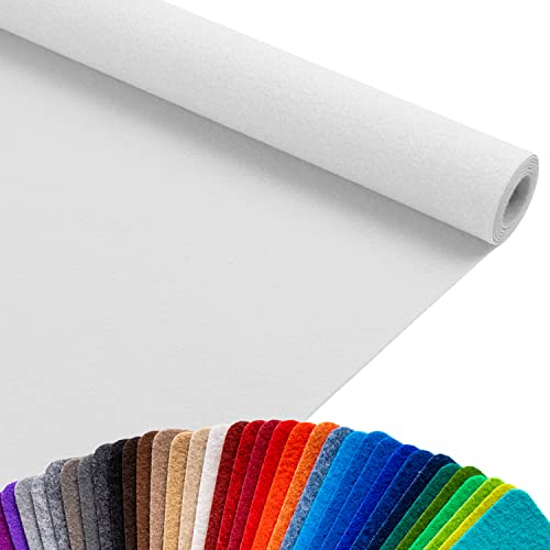 Primaflor Hochzeits-Teppich-Läufer - 1,00m x 10,00m, Weiß, VIP Teppich, Eventteppich Schwer...