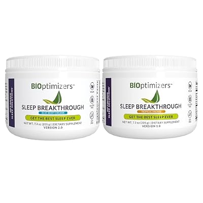 BIOptimizers Sleep Breakthrough Powder Tropical Dreams & Blueberry Bundle Natural Sleep Support Supplement 405g Total