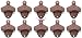 Set of 10 "Open Here" Cast Iron Wall Mount Bottle Opener Vintage Look Replica