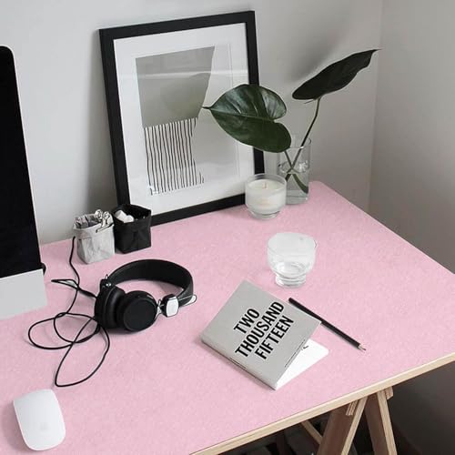 Papel adhesivo extraíble e impermeable rosa para muebles de cocina 8