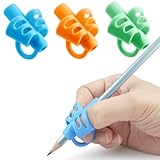 3 Pack Pencil Grips for Kids Handwriting, Pencil Gripper Pencil Holder for Toddlers/Preschool 2-4 Year Learning to Write, Soft Writing aid Grip Tools for Children's Posture Correction Training