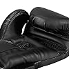 Boxing Gloves Kickboxing Muay Thai Punching Bag MMA Pro Grade Sparring Training Fight Gloves for Men & Women (Black, 10oz)