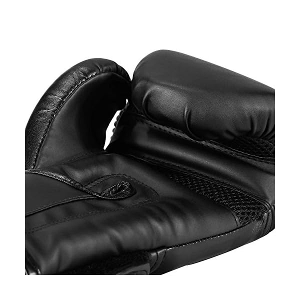 Boxing Gloves Kickboxing Muay Thai Punching Bag MMA Pro Grade Sparring Training Fight Gloves for Men & Women (Black, 10oz)