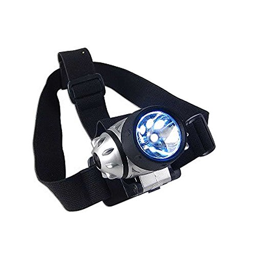 Vibe Water & Shock Resistant Super Bright 9 LED Headlamp (VE-382-SLV)