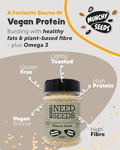 MUNCHY SEEDS Lightly Toasted White Sesame Seeds