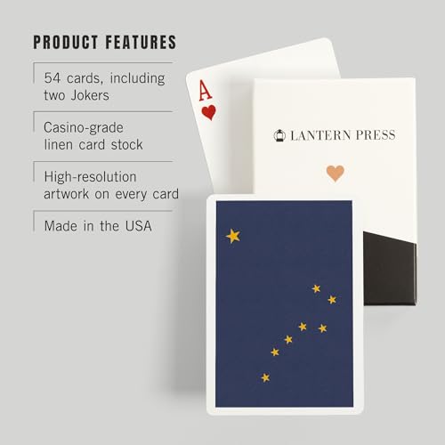 Alaska State Flag naipes póker 52 cartas para adultos miniatura 3
