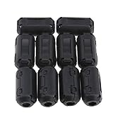 10x EMI Entstörfilter Ferritfilter Ferritkern Klappferrit für Kabel 7mm Kabel-Clip
