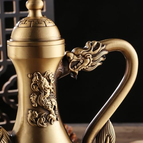 Théière antique style chinois Longfeng Chengxiang et ornement de cérémonie de thé - 5