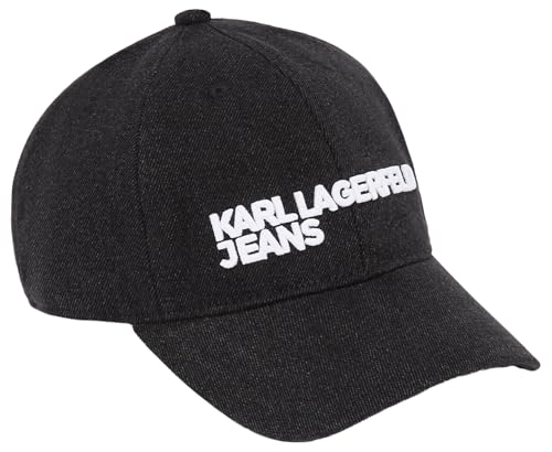 Casquette en jean noir femme Karl Lagerfeld Jeans accessoire mode ajustable