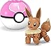 ​MEGA Pokémon Action Figure Building Toys Set, Poké Ball 2-Pack, Charmander and Eevee with 40 Pieces, for Kids