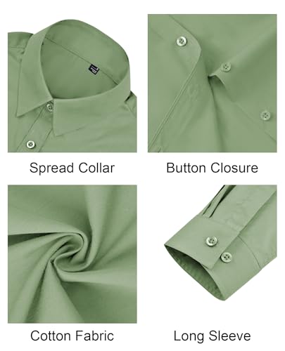 Image of J.VER Button Down Shirts for Women Stretch Collared Long Sleeve Dress Shirt | Business Casual, for Work Office, Meetings, Dinner, Dates, Travel, Leisure, Elegant, Workout, Social Gathering, Commute