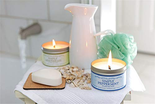 Our Own Candle Company Soy Wax Aromatherapy Candle, Simply Peppermint, 6.5 Ounce #TOP5